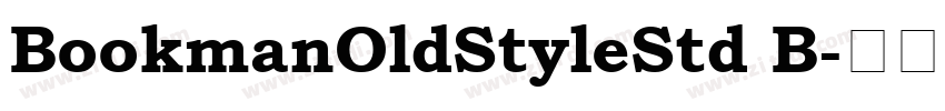 BookmanOldStyleStd B字体转换